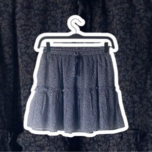 Princess Polly Blue Patterned A-Line Skirt